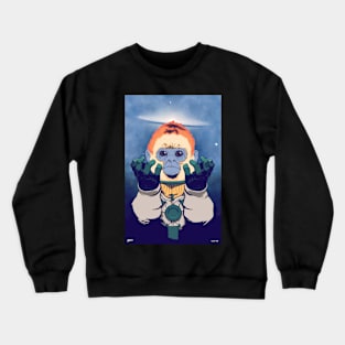 Galactical Monkey NO WORDS Crewneck Sweatshirt